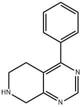 Pyrido[3,4-d]pyrimidine, 5,6,7,8-tetrahydro-4-phenyl- Structure