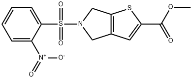 4H-Thieno[2,3-c]pyrrole-2-carboxylic acid, 5,6-dihydro-5-[(2-nitrophenyl)sulfonyl]-, methyl ester