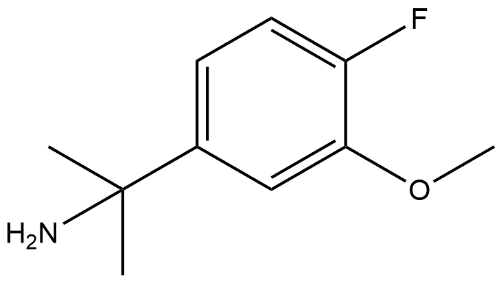 2-(4-fluoro-3-methoxyphenyl)propan-2-amine hydrochloride 结构式