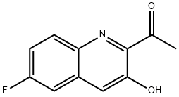 Ethanone, 1-(6-fluoro-3-hydroxy-2-quinolinyl)-,1259520-27-8,结构式