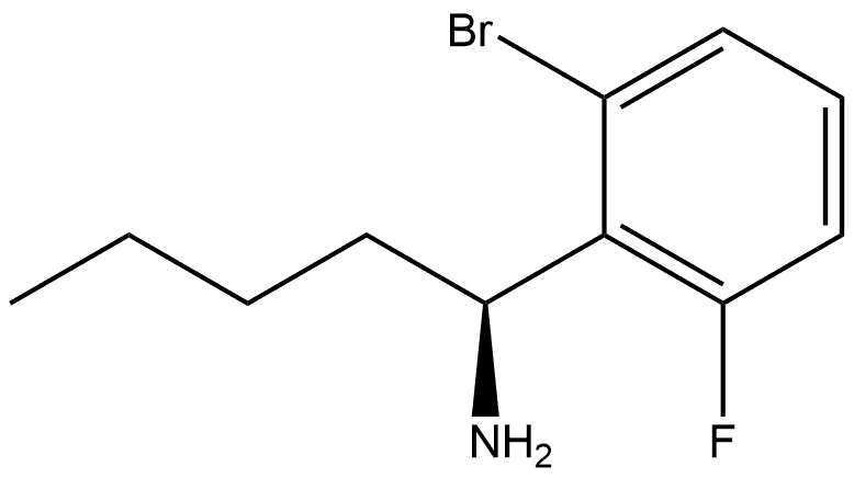 (1S)-1-(2-BROMO-6-FLUOROPHENYL)PENTYLAMINE 结构式