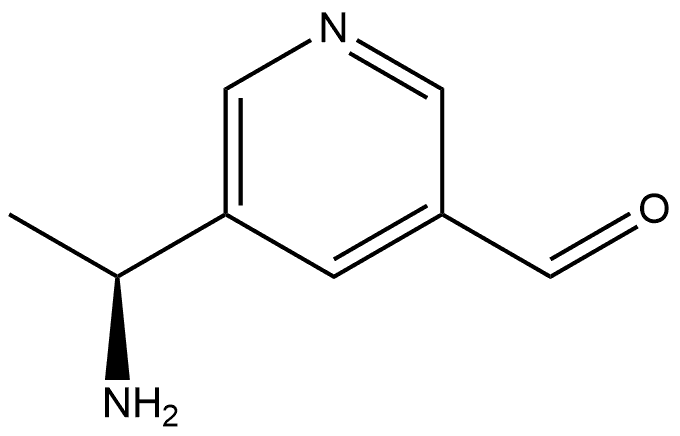 5-[(1S)-1-Aminoethyl]-3-pyridinecarboxaldehyde Struktur
