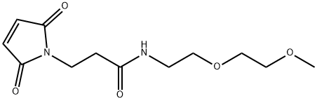 1H-Pyrrole-1-propanamide, 2,5-dihydro-N-[2-(2-methoxyethoxy)ethyl]-2,5-dioxo-,1260092-53-2,结构式