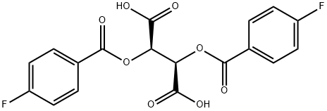 Butanedioic acid, 2,3-bis[(4-fluorobenzoyl)oxy]-, (2R,3R)- 结构式