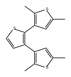 3,2':3',3''-Terthiophene, 2,2'',5,5''-tetramethyl- 结构式
