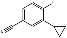 3-cyclopropyl-4-fluorobenzonitrile 结构式