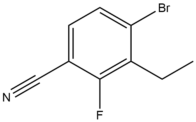 4-Bromo-3-ethyl-2-fluorobenzonitrile Structure