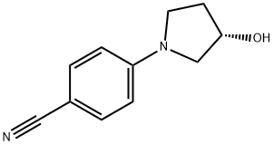 Benzonitrile, 4-[(3S)-3-hydroxy-1-pyrrolidinyl]- Struktur
