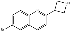 Quinoline, 2-(3-azetidinyl)-6-bromo- Structure
