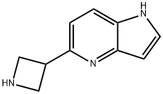 1H-Pyrrolo[3,2-b]pyridine, 5-(3-azetidinyl)- Structure