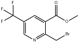 2-(溴甲基)-5-(三氟甲基)烟酸甲酯,1260672-86-3,结构式