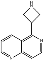 1,6-Naphthyridine, 5-(3-azetidinyl)- 结构式