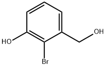 Benzenemethanol, 2-bromo-3-hydroxy- Structure