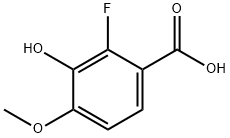 2-氟-3-羟基-4-甲氧基苯甲酸, 1260784-66-4, 结构式