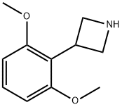 Azetidine, 3-(2,6-dimethoxyphenyl)- Struktur