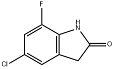 2H-Indol-2-one, 5-chloro-7-fluoro-1,3-dihydro- Struktur