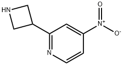 2-(3-Azetidinyl)-4-nitropyridine 结构式