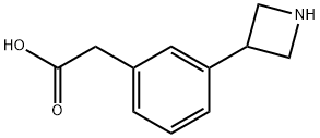 Benzeneacetic acid, 3-(3-azetidinyl)- Struktur