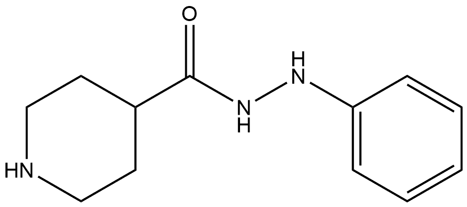 4-Piperidinecarboxylic acid, 2-phenylhydrazide Structure