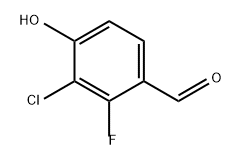 Benzaldehyde, 3-chloro-2-fluoro-4-hydroxy- Structure