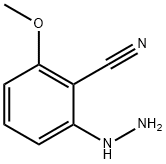 Benzonitrile, 2-hydrazinyl-6-methoxy- Struktur