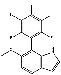 6-Methoxy-4-(perfluorophenyl)indole Structure