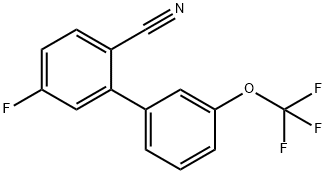 2-Cyano-5-fluoro-3'-(trifluoromethoxy)biphenyl 结构式