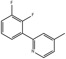 2-(2,3-Difluorophenyl)-4-methylpyridine Structure