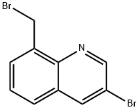3-Bromo-8-(bromomethyl)quinoline Struktur