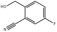 Benzonitrile, 5-fluoro-2-(hydroxymethyl)- Struktur