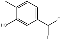 Phenol, 5-(difluoromethyl)-2-methyl- Struktur