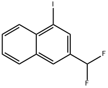 2-(Difluoromethyl)-4-iodonaphthalene Struktur