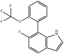 4-Methoxy-7-(perfluorophenyl)indole-3-acetonitrile,1261484-23-4,结构式