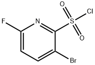 3-溴-6-氟吡啶-2-磺酰氯, 1261485-23-7, 结构式