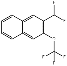 2-(Difluoromethyl)-3-(trifluoromethoxy)naphthalene,1261489-08-0,结构式