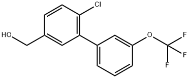 6-Chloro-3'-(trifluoromethoxy)biphenyl-3-methanol Structure