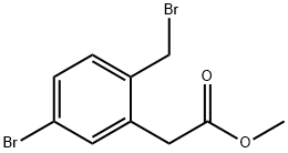 Methyl 5-bromo-2-(bromomethyl)phenylacetate Structure