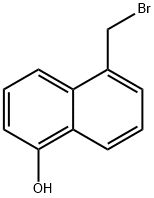 1-Naphthalenol, 5-(bromomethyl)-,1261512-44-0,结构式