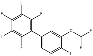 3'-Difluoromethoxy-2,3,4,5,6,4'-hexafluorobiphenyl 结构式