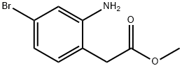 Benzeneacetic acid, 2-amino-4-bromo-, methyl ester,1261557-70-3,结构式