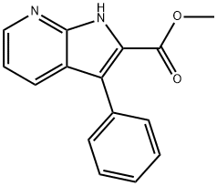 Methyl 3-phenyl-1H-pyrrolo[2,3-b]pyridine-2-carboxylate Struktur