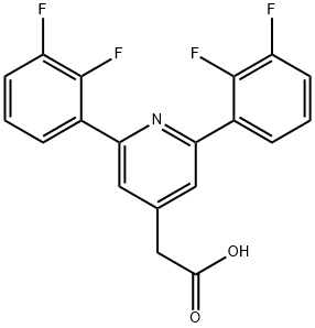 2,6-Bis(2,3-difluorophenyl)pyridine-4-acetic acid,1261570-20-0,结构式