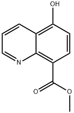 8-Quinolinecarboxylic acid, 5-hydroxy-, methyl ester Struktur