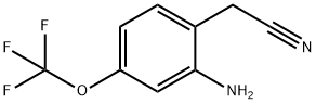 2-Amino-4-(trifluoromethoxy)phenylacetonitrile,1261581-71-8,结构式