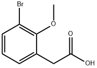 3-溴-2-甲氧基苯乙酸 结构式