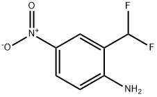 2-(二氟甲基)-4-硝基苯胺 结构式