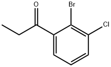 1-Propanone, 1-(2-bromo-3-chlorophenyl)- 结构式