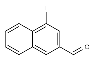 2-Naphthalenecarboxaldehyde, 4-iodo-,1261623-56-6,结构式