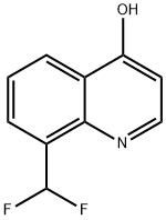 4-Quinolinol, 8-(difluoromethyl)- 结构式