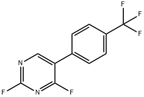 2,4-Difluoro-5-(4-(trifluoromethyl)phenyl)pyrimidine 结构式